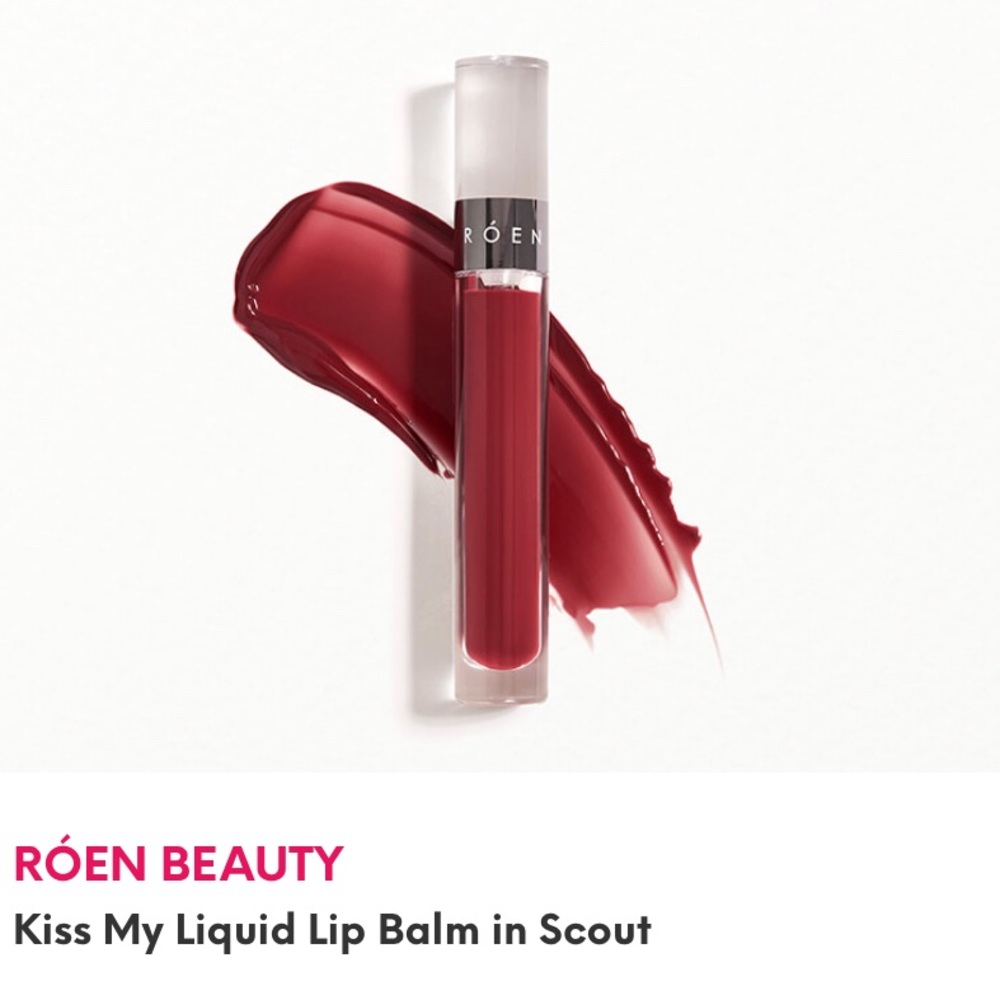Liquid Lip Balm by Róen Beauty, “Kiss My Liquid Lip Balm” in Scout (Red)